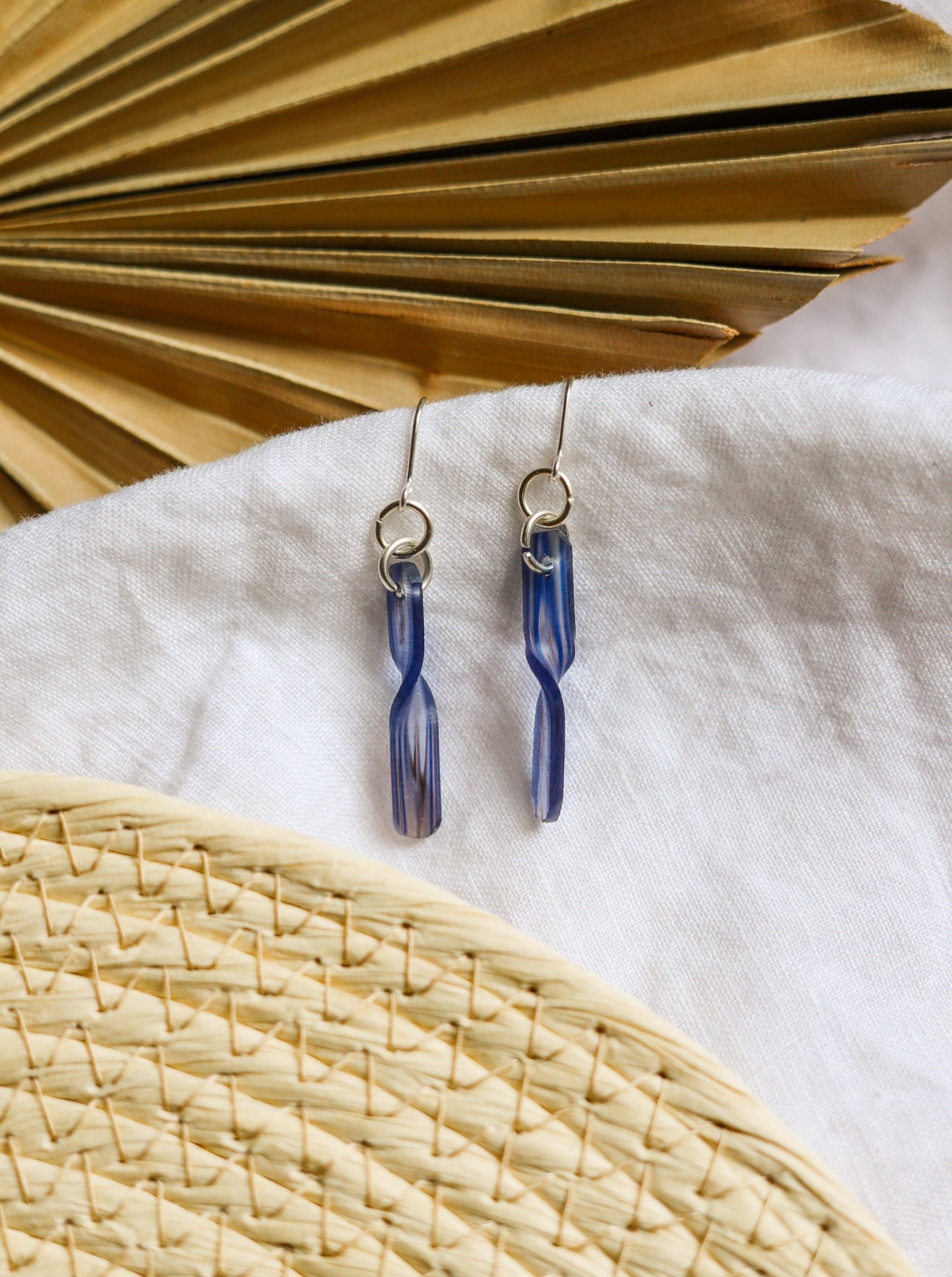 Acetate Coastal Twist Earrings