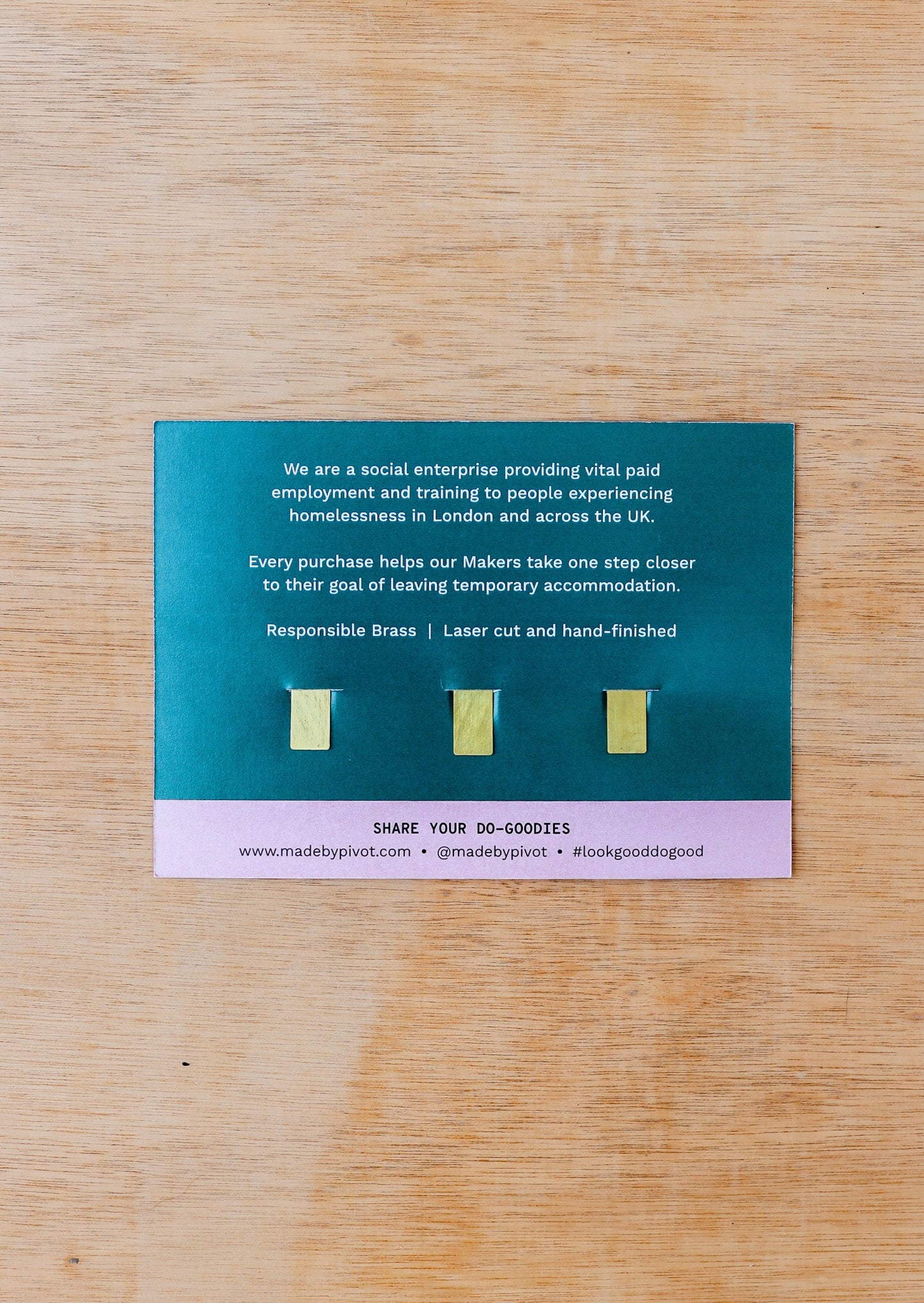 Houseplant Bookmark Trio - Brass