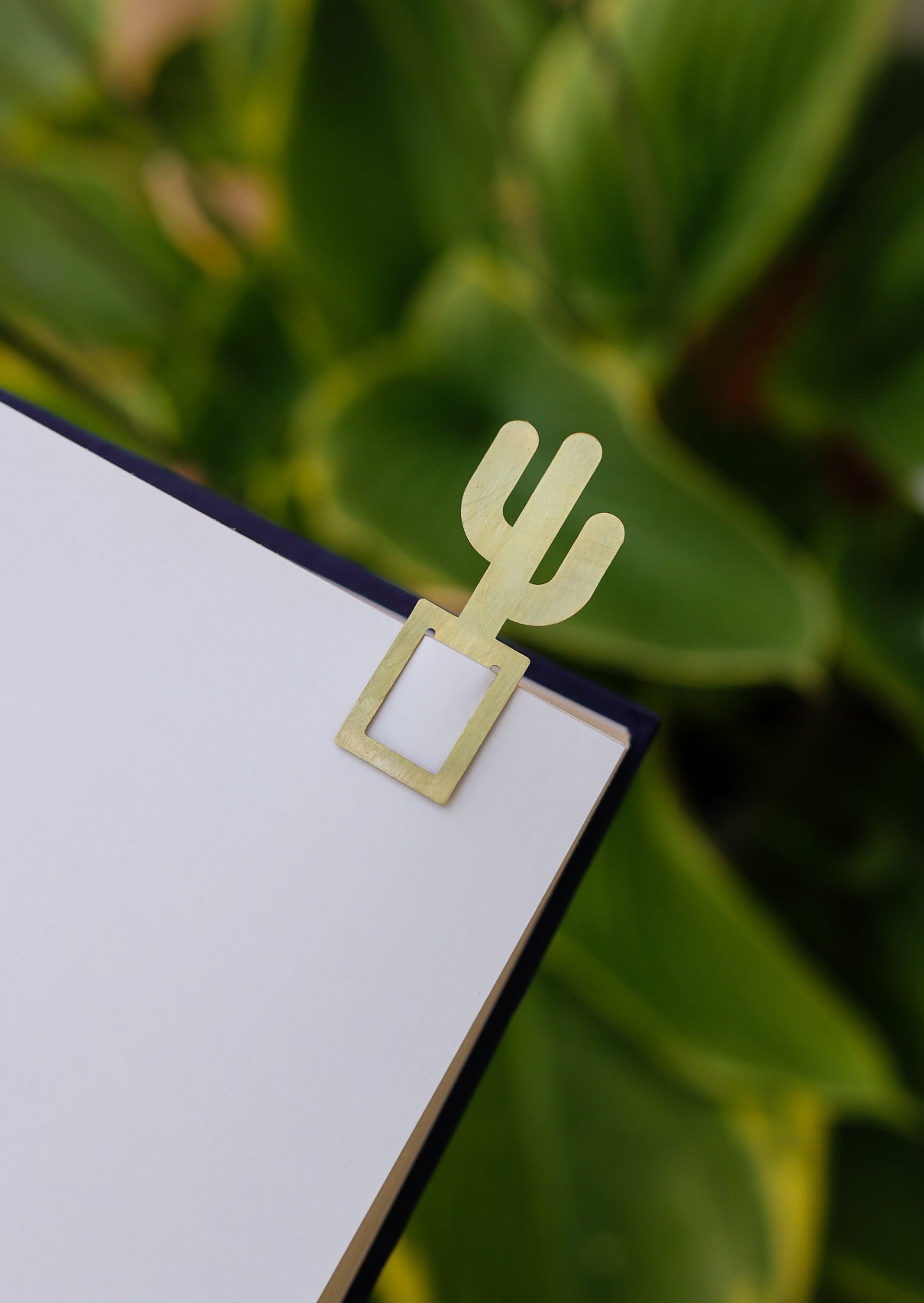 Houseplant Bookmark Trio - Brass