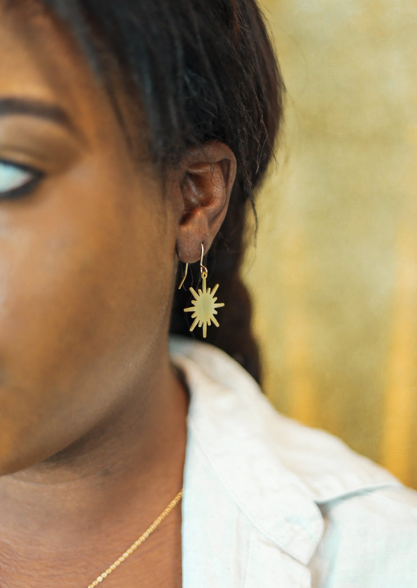 Sunburst Asymmetrical Earrings