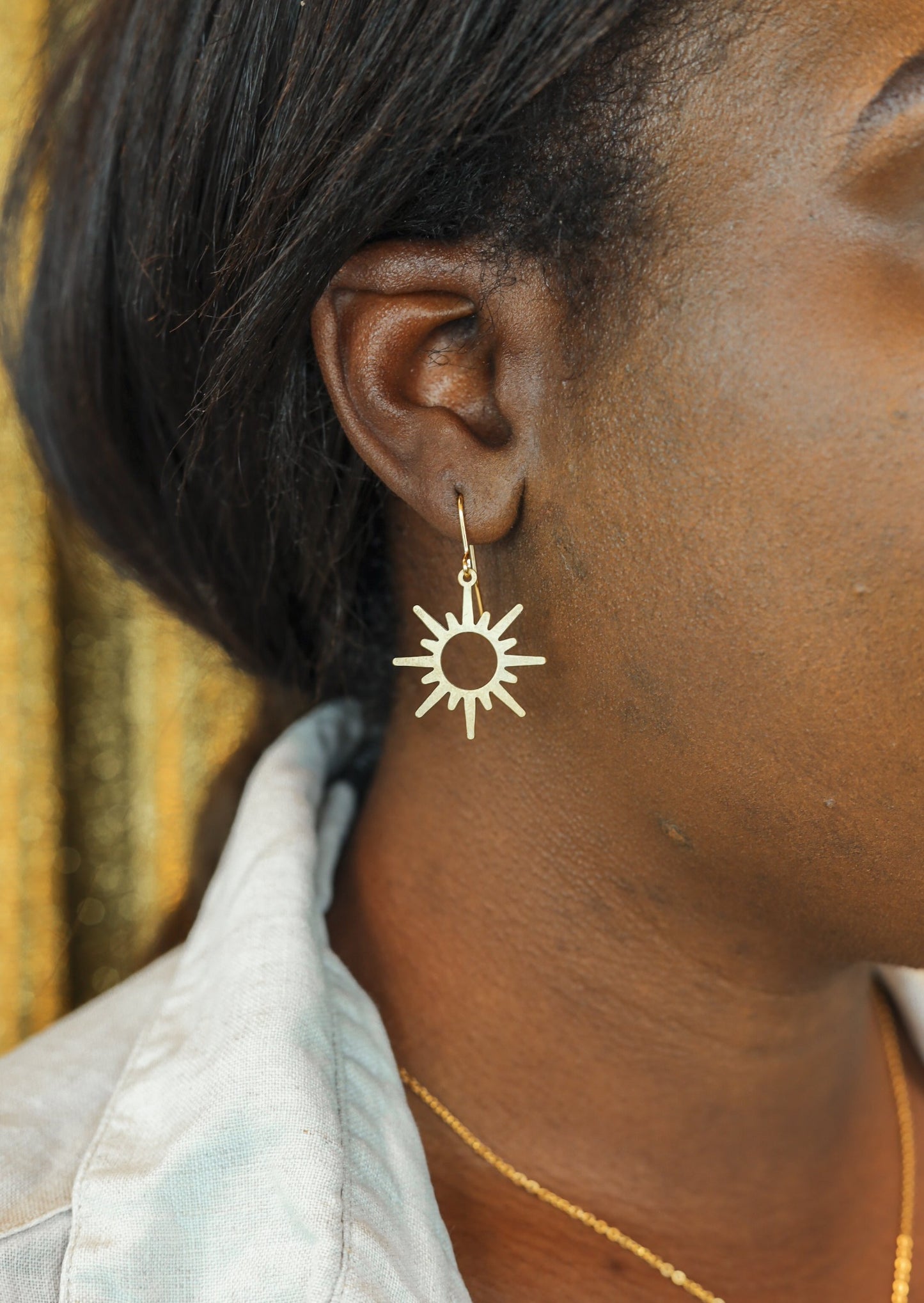 Sunburst Asymmetrical Earrings