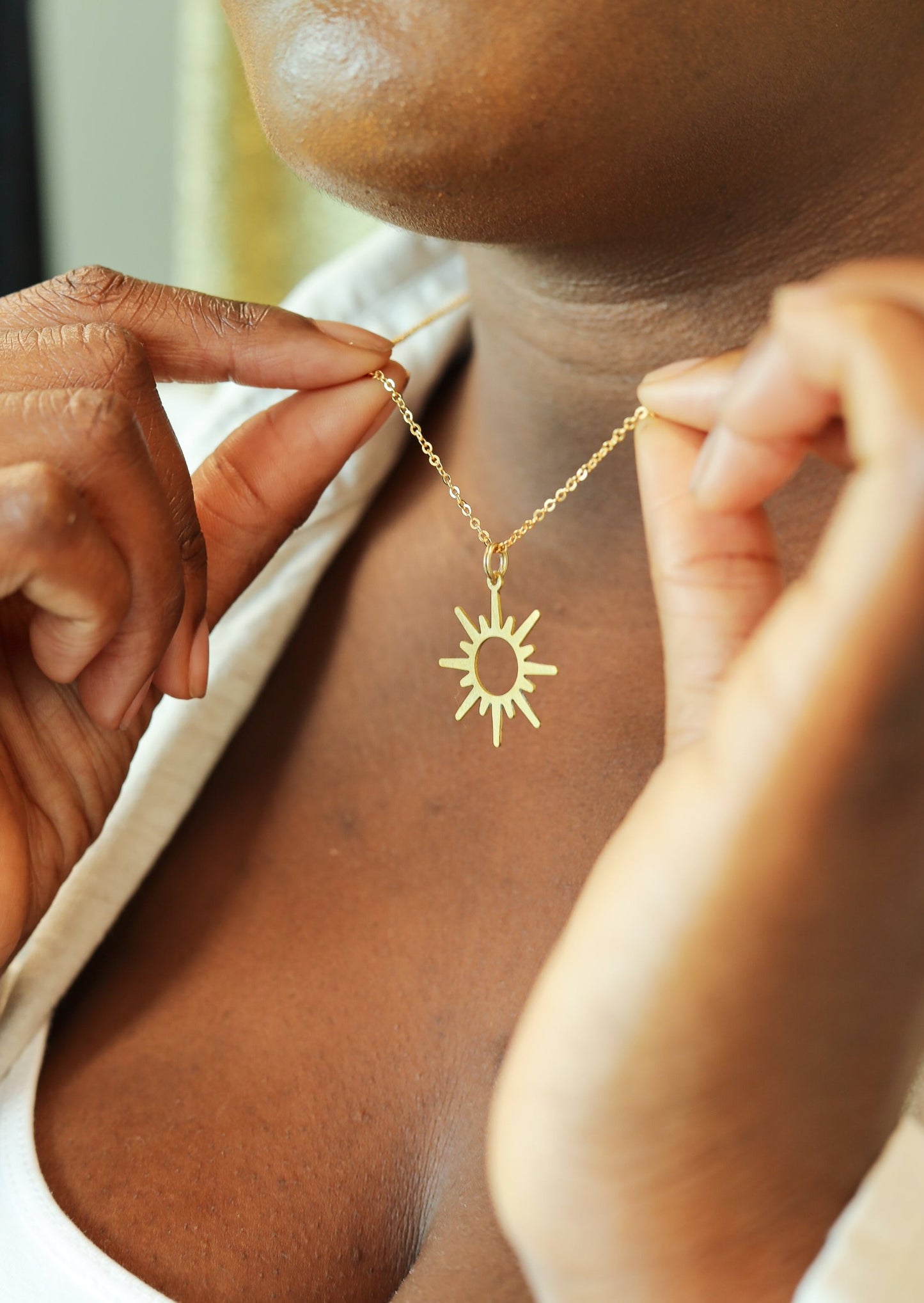 Sunburst Pendant Necklace