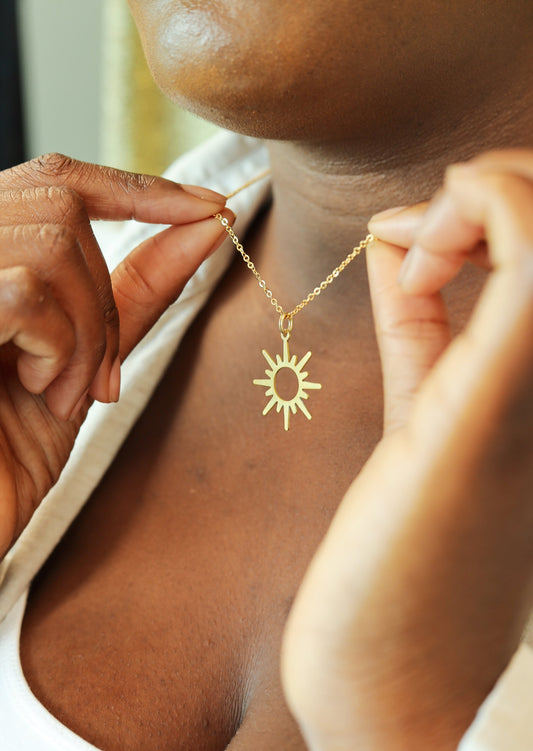 Sunburst Pendant Necklace