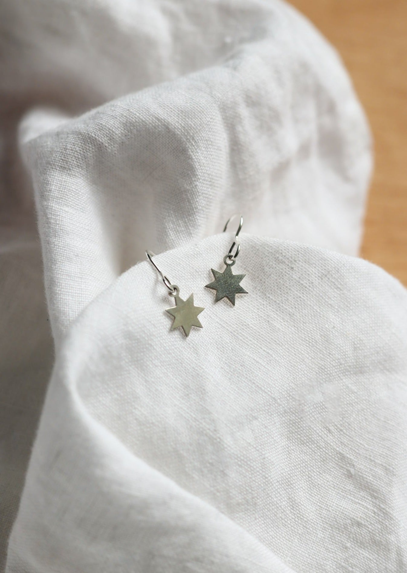 Cosmic Star Silver Earrings