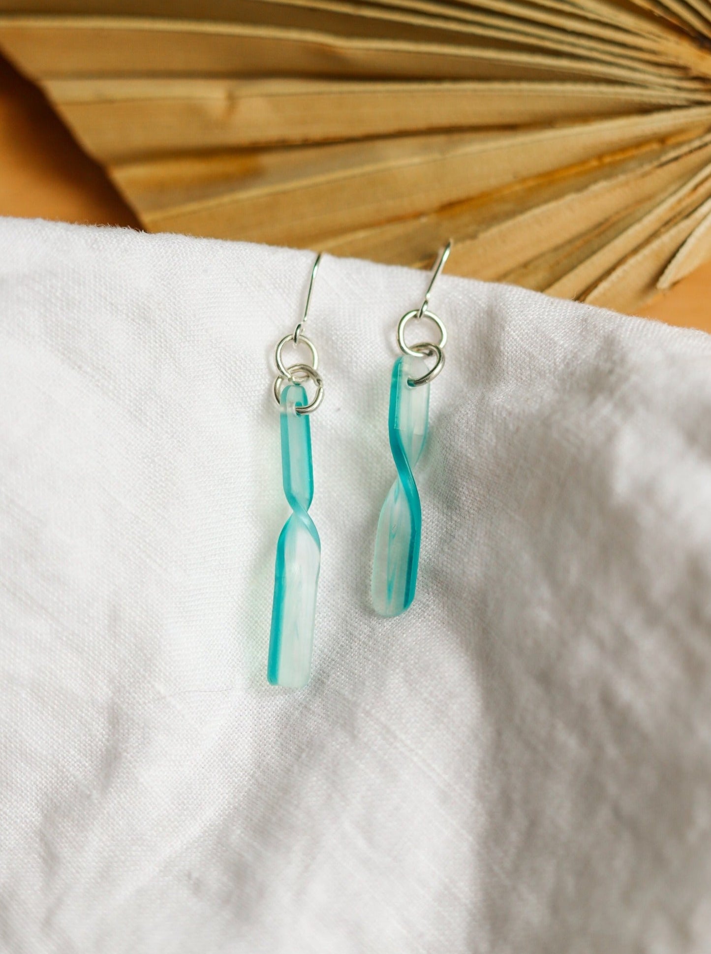 Acetate Coastal Twist Earrings