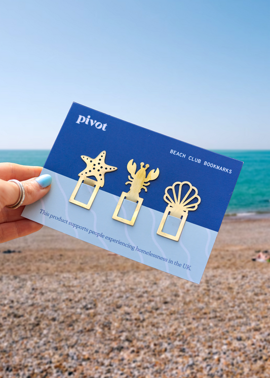 Beach Club Bookmark Trio - Brass