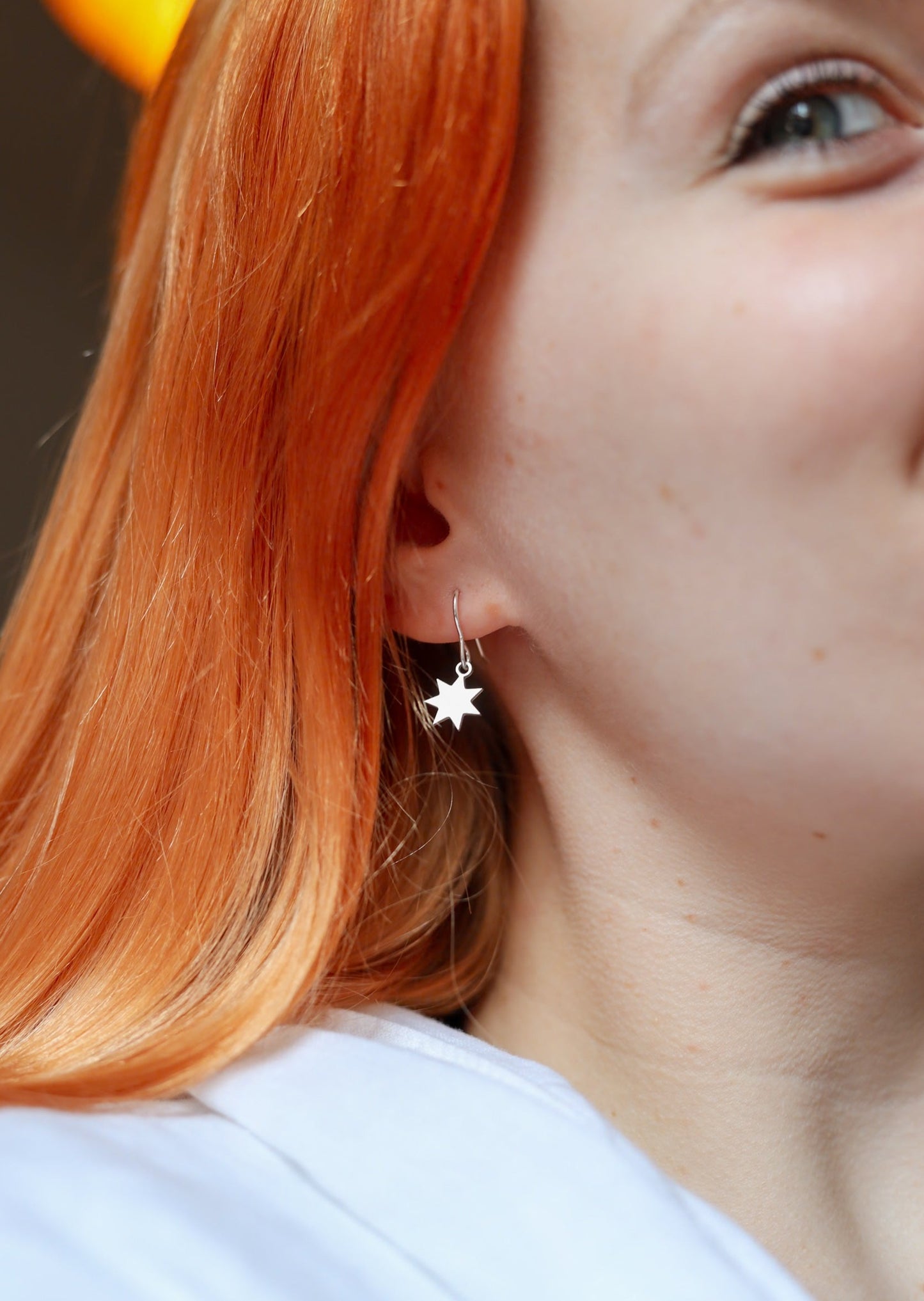 Cosmic Star Silver Earrings