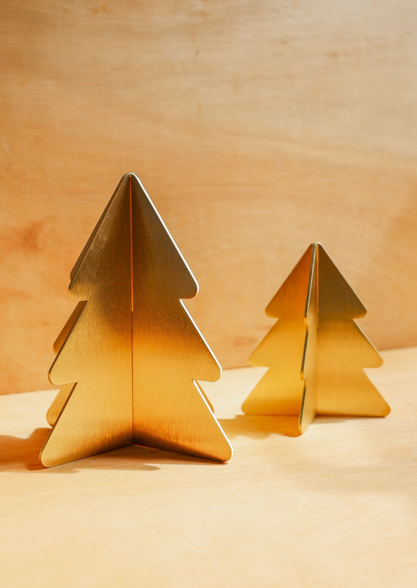 Christmas Tree Table Decoration - Brass