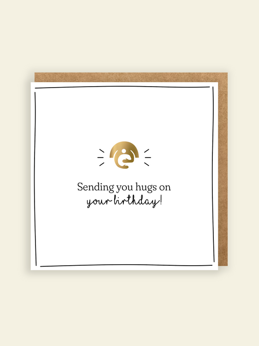 Birthday Hugs Greetings Card