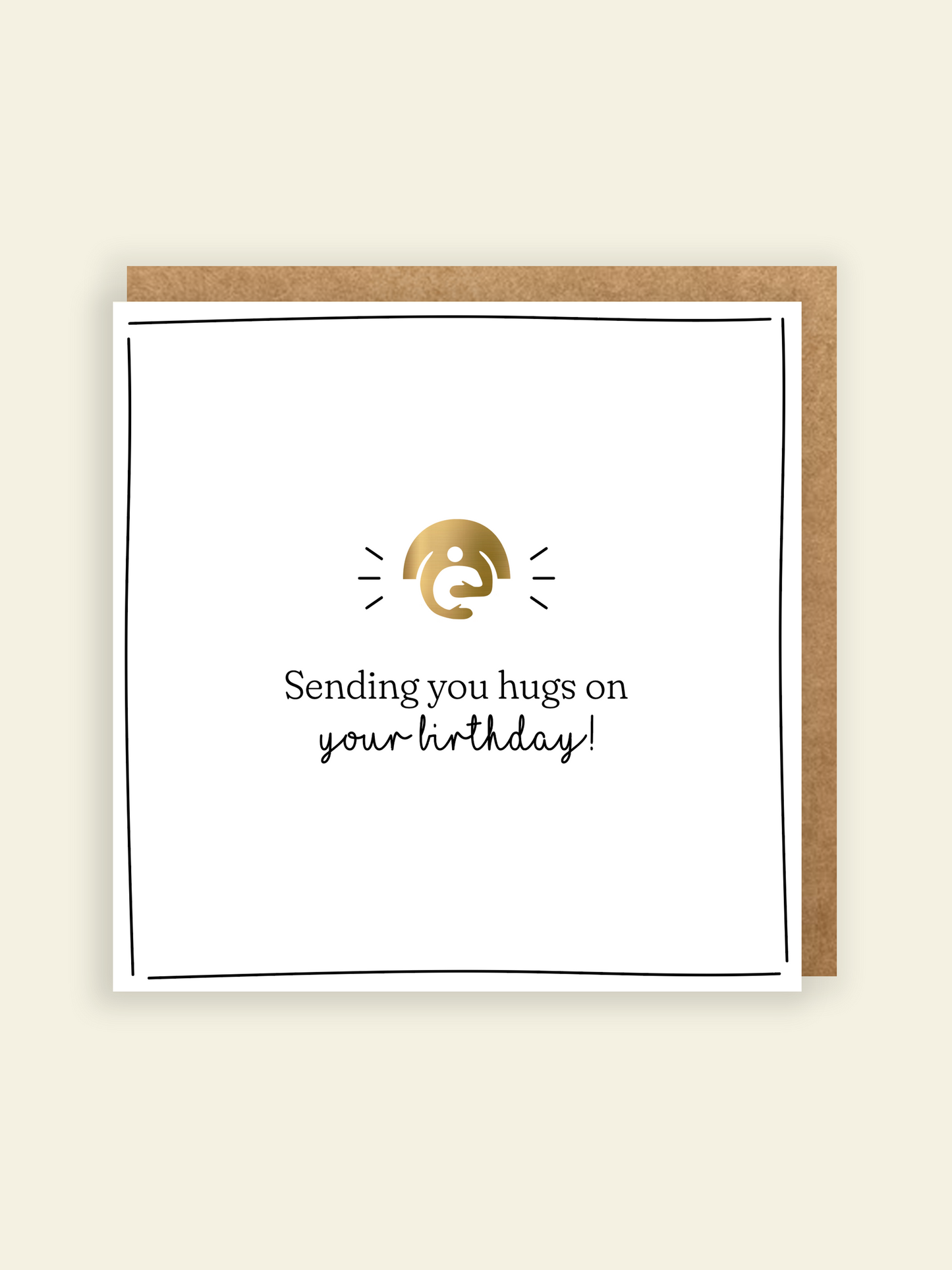 Birthday Hugs Greetings Card