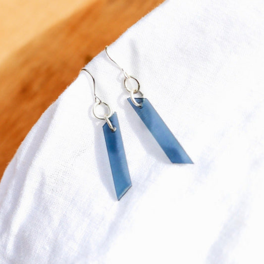 Acetate Santorini Blue Earrings
