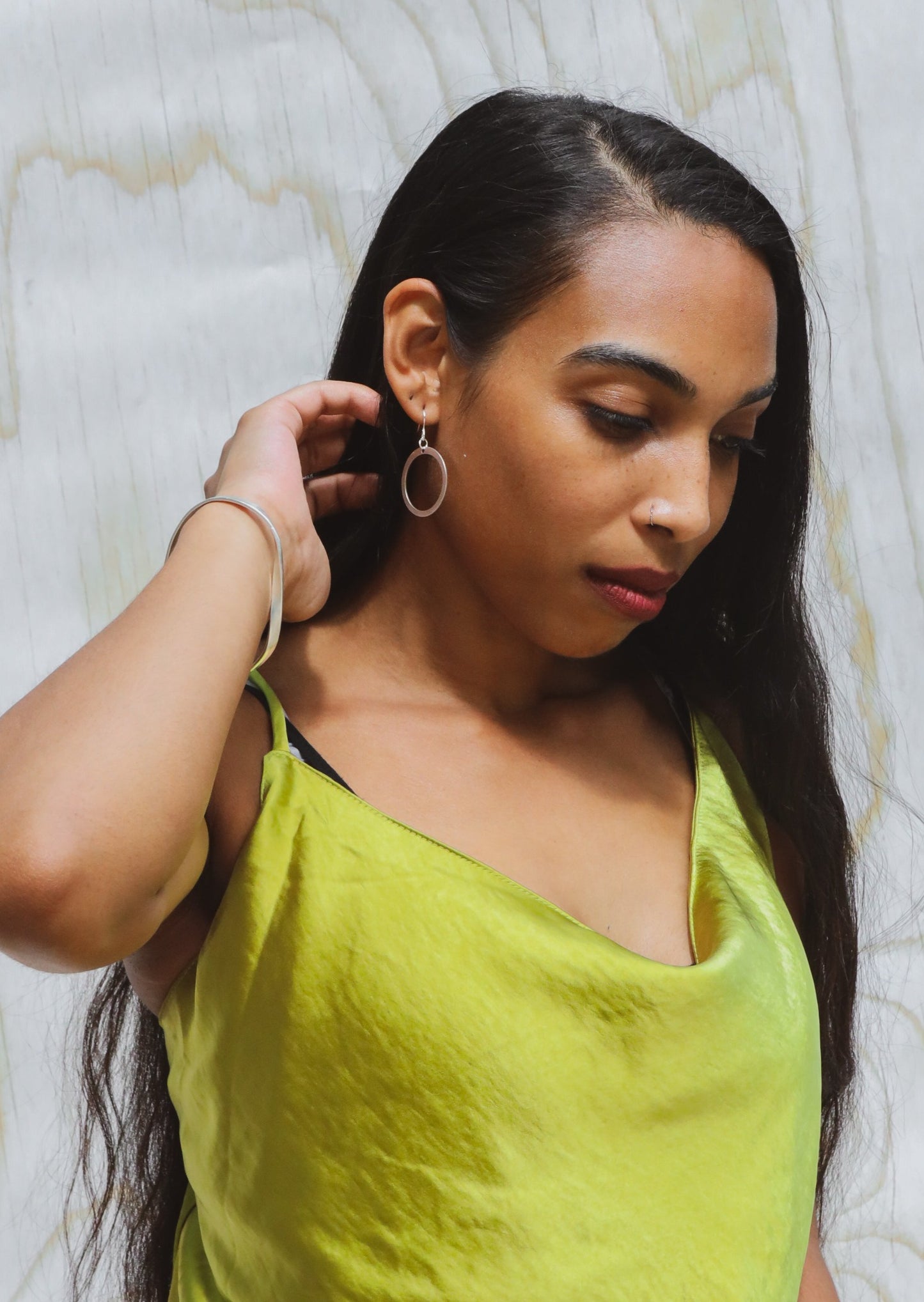 Angie's Hoops Silver Earrings
