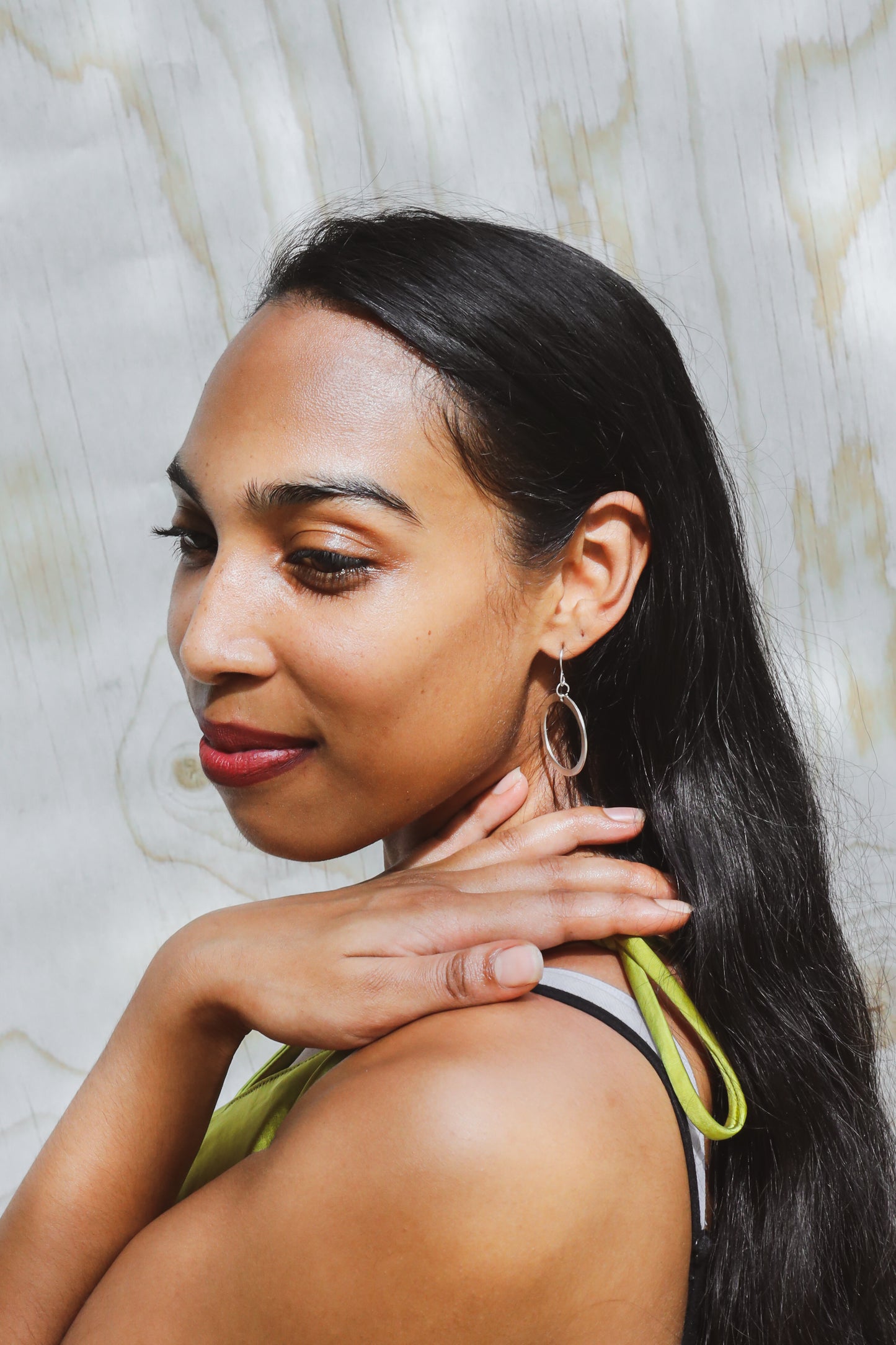 Angie's Hoops Silver Earrings