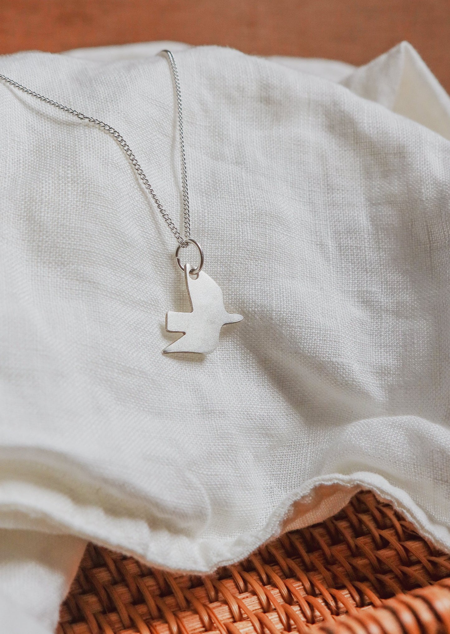 Ella's Dove Silver Necklace