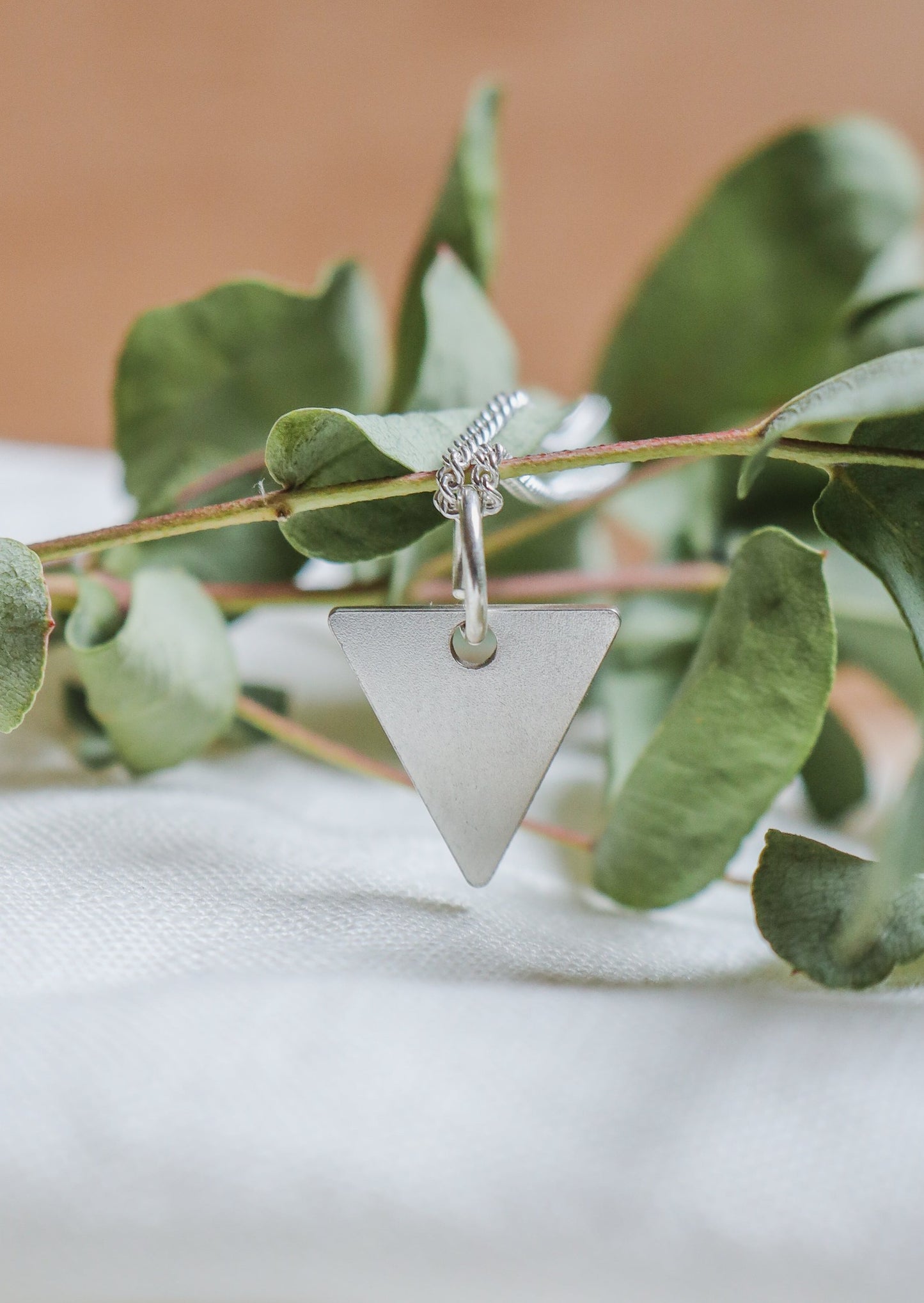 Tri Silver Pendant Necklace