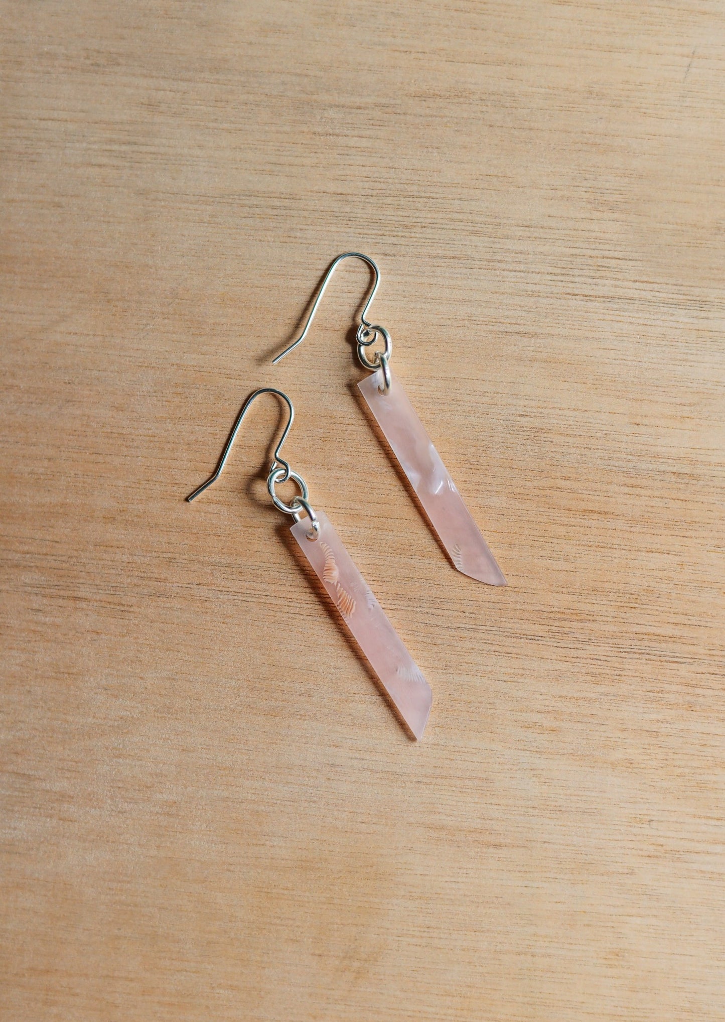 Acetate Blush Drop Earrings