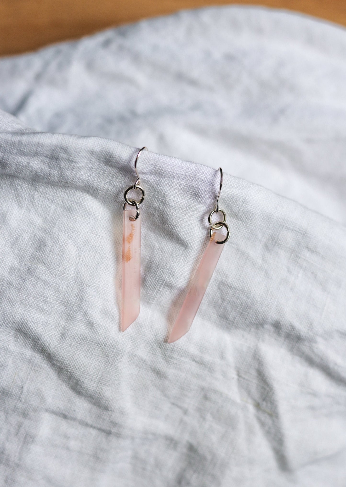 Acetate Blush Drop Earrings