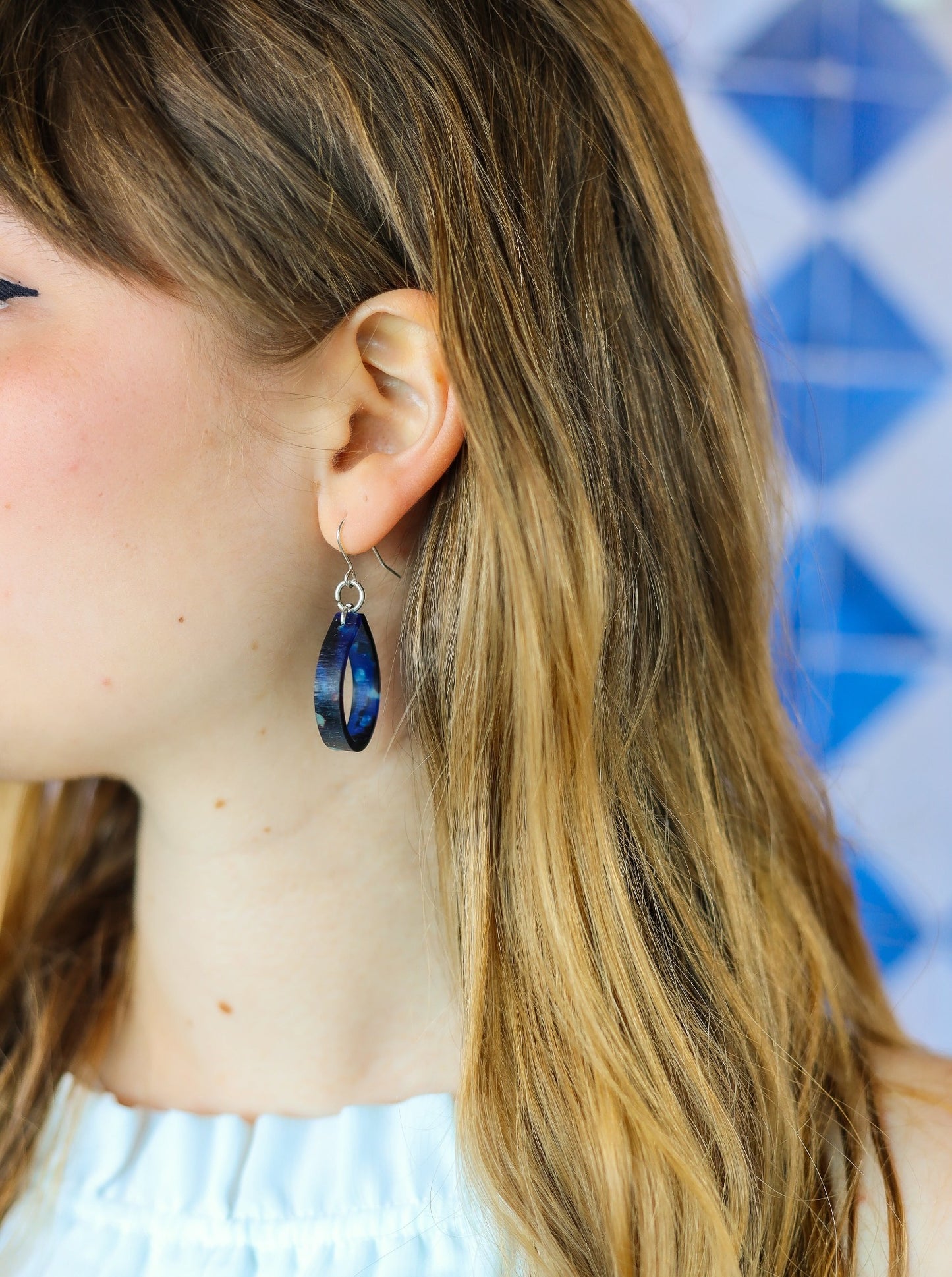 Acetate Neptune Hoop Earrings