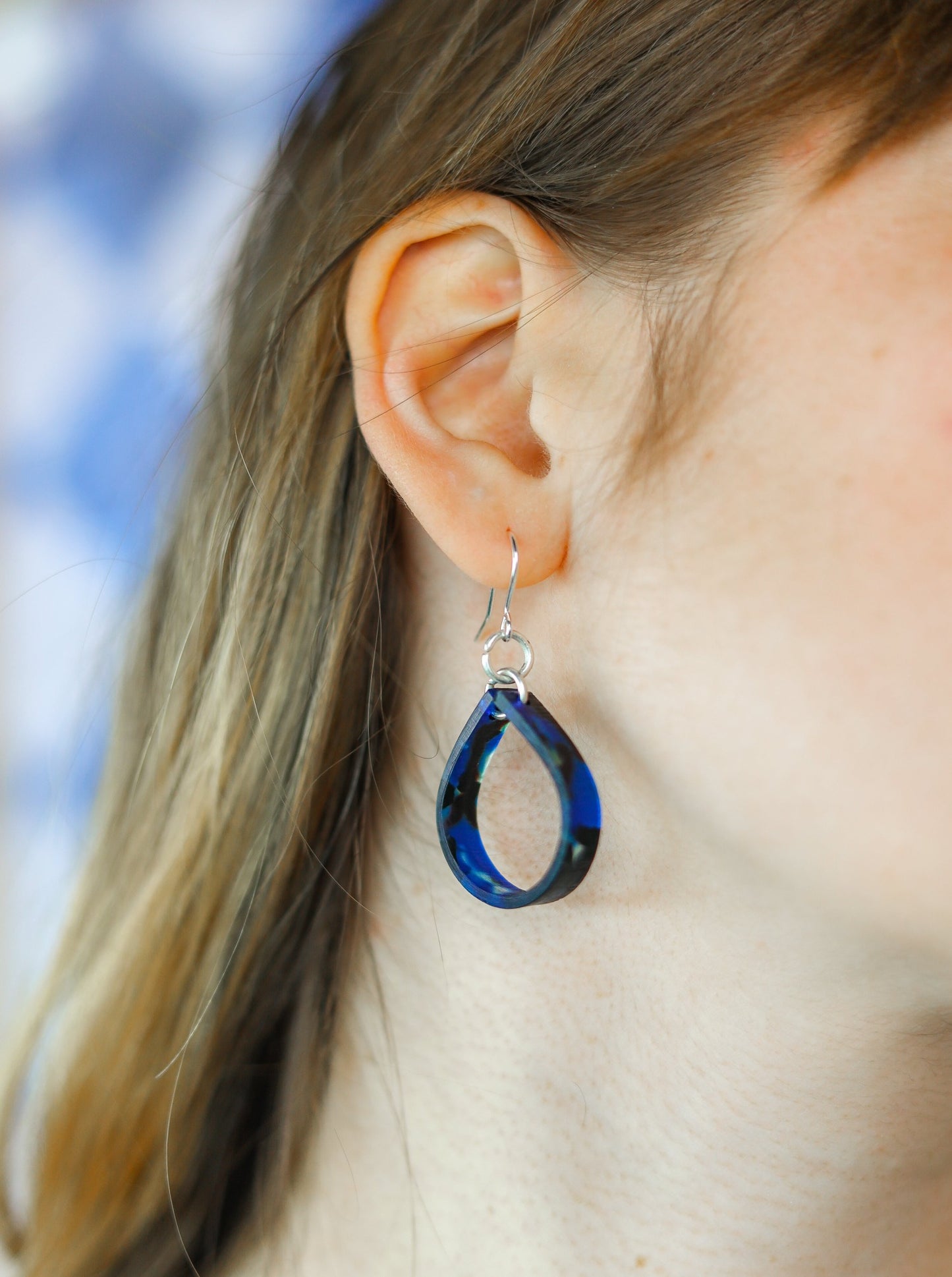 Acetate Neptune Hoop Earrings