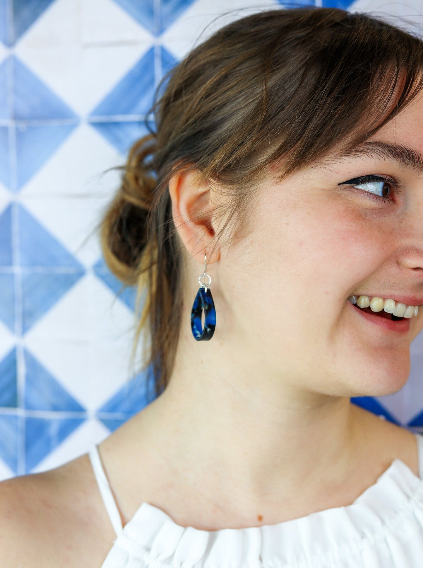Acetate Neptune Hoop Earrings