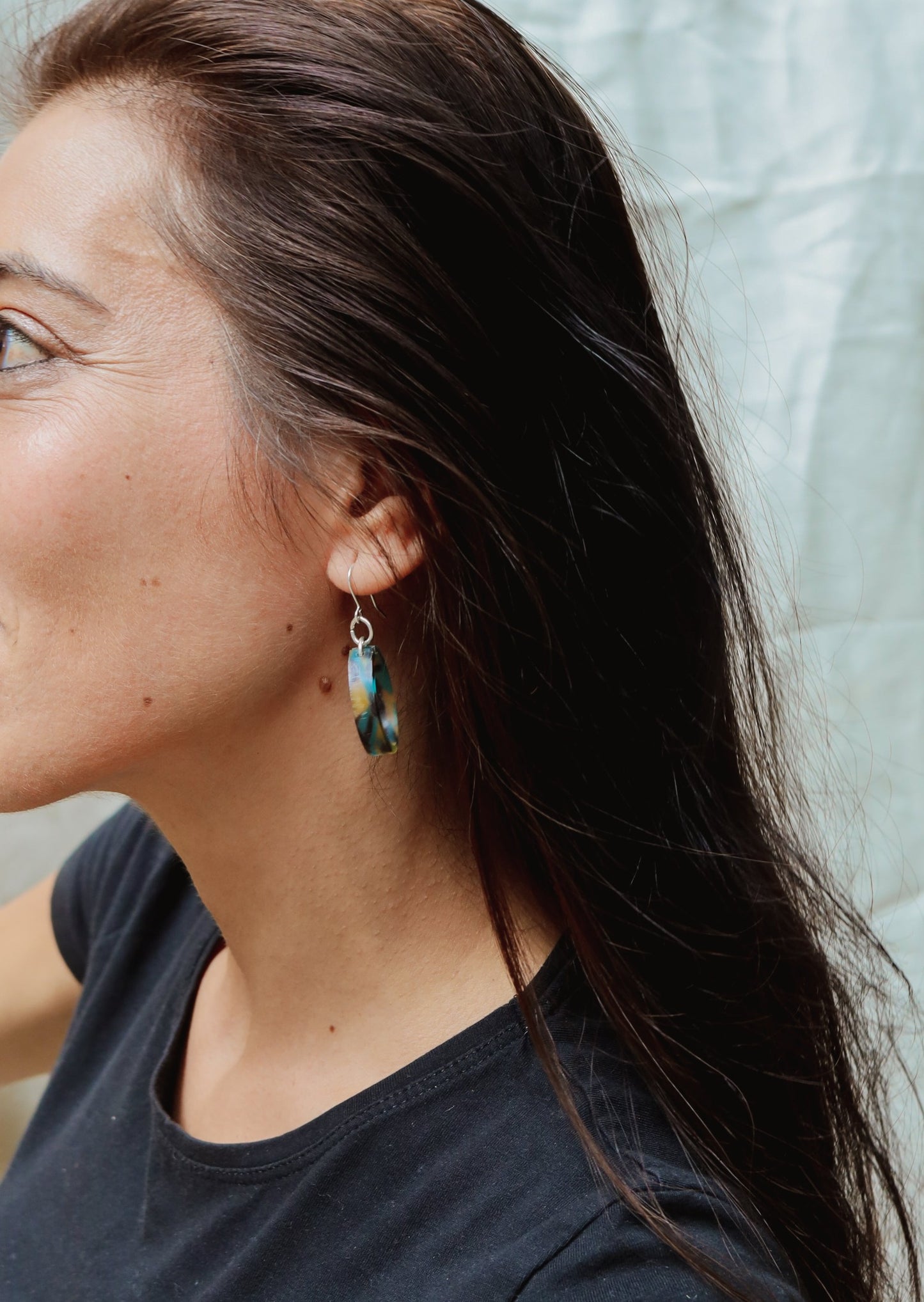 Acetate Hoop Earrings