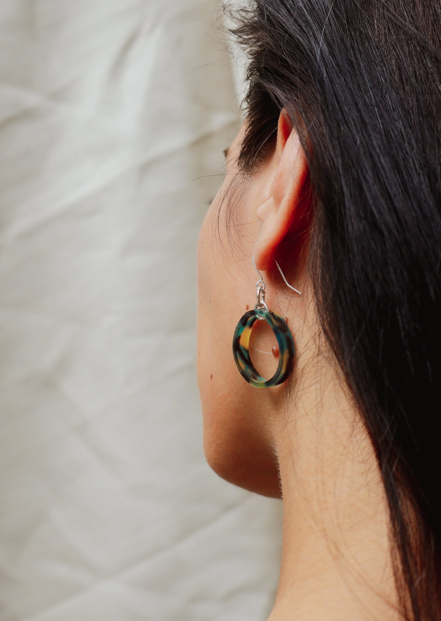 Acetate Hoop Earrings