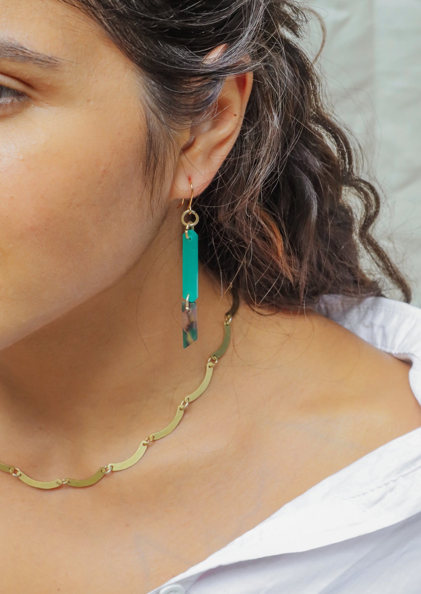 Acetate Links Earrings