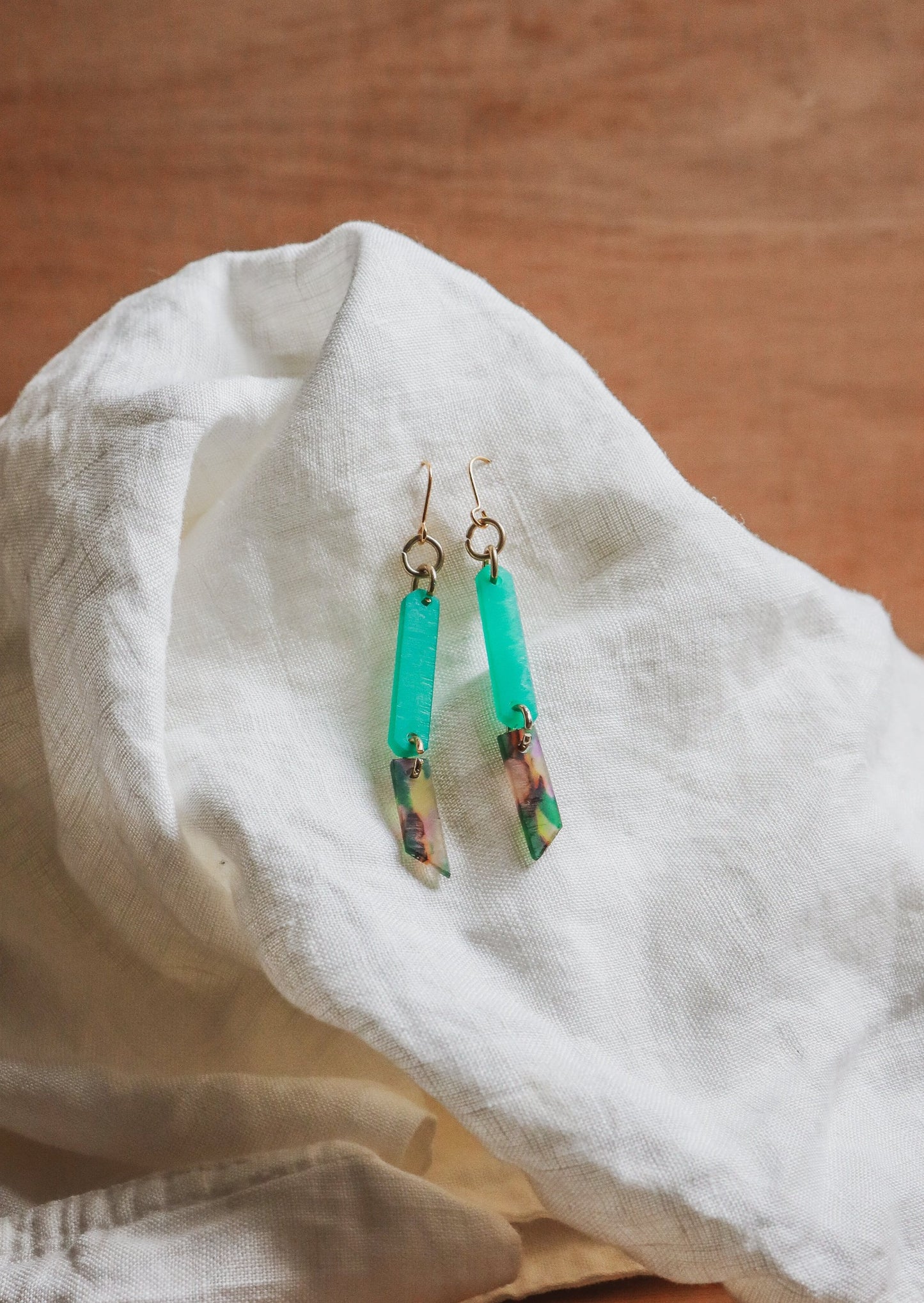 Acetate Links Earrings