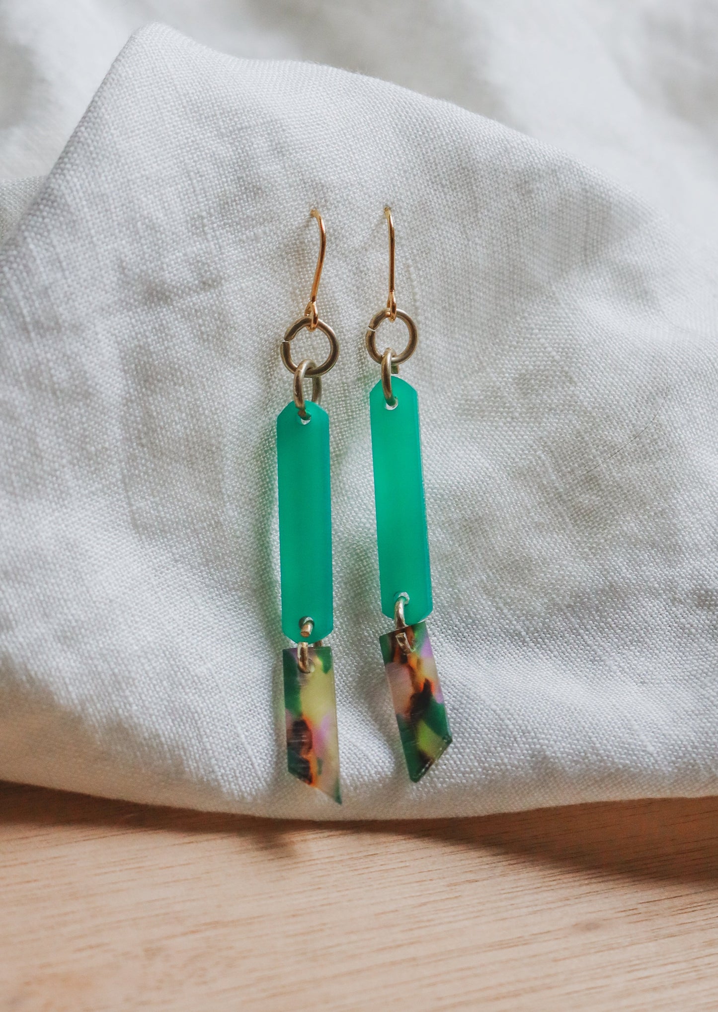 Acetate Links Earrings