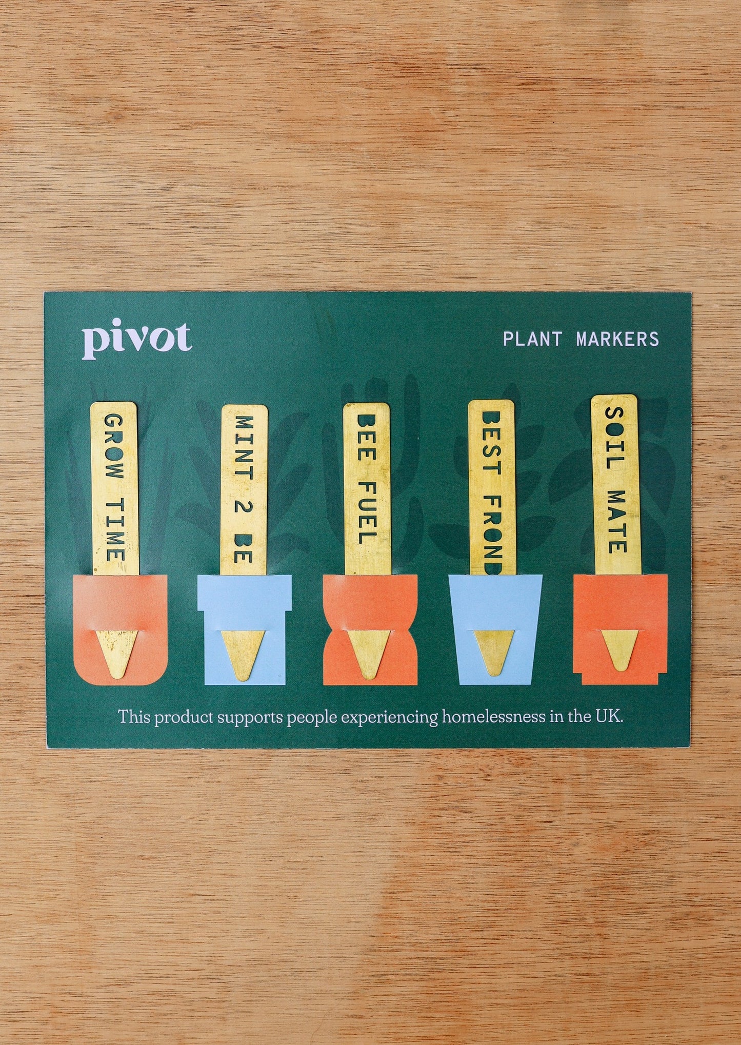 Houseplant Pun Markers - Brass