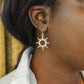 Sunburst Asymmetrical Earrings