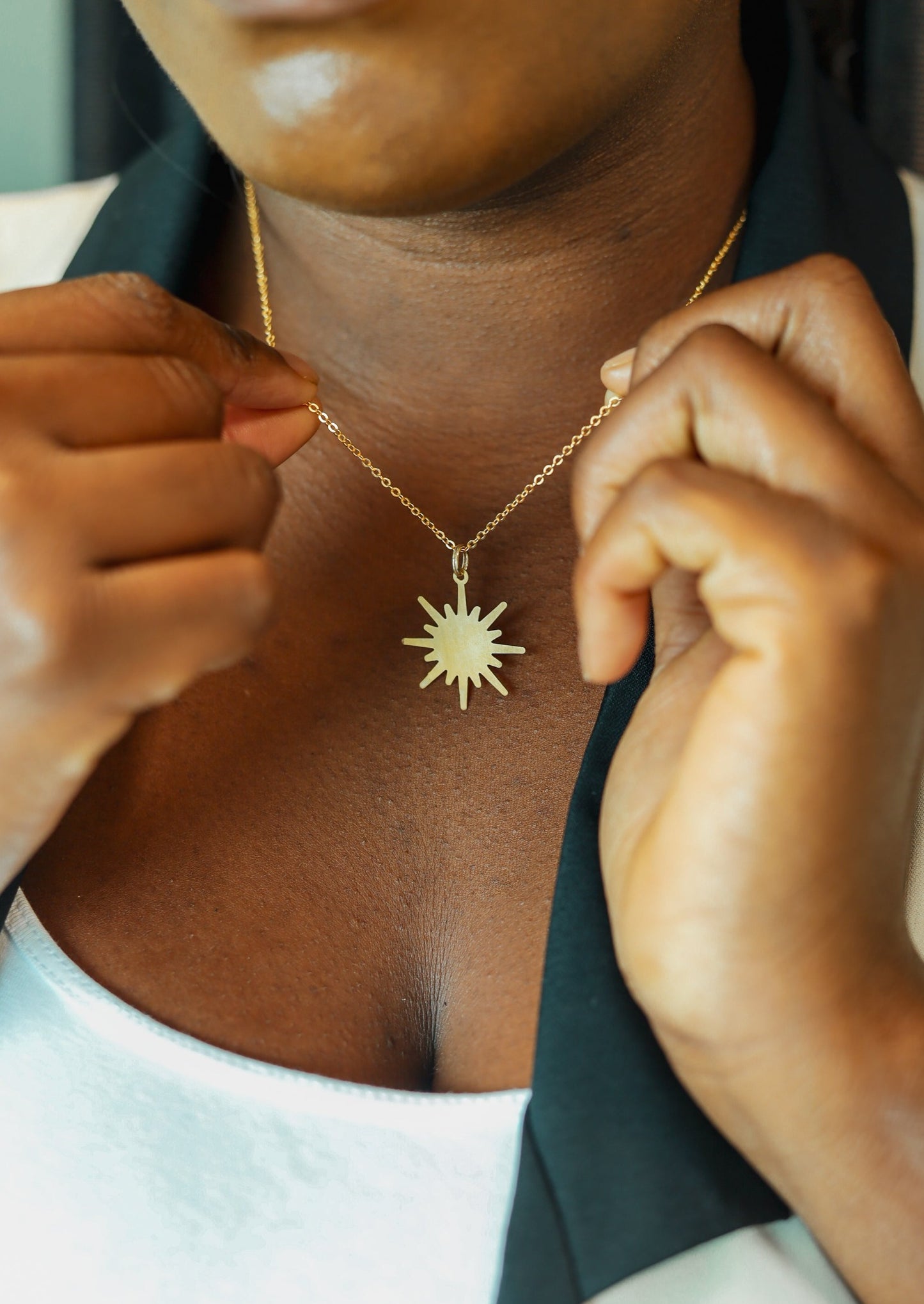 Sunburst Pendant Necklace