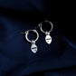 Sardine Charm Huggie Hoops