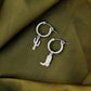 Cowboy & Cactus Charm Huggie Hoops