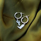 Cowboy & Cactus Charm Huggie Hoops