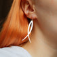 Wishbone Silver Earrings