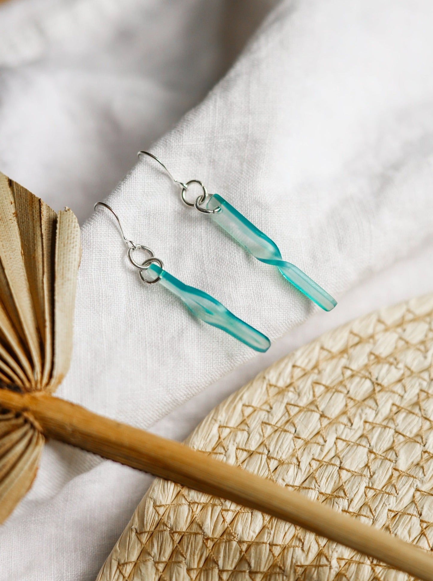 Acetate Coastal Twist Earrings