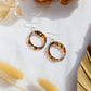 Acetate Tortoiseshell Hoop Earrings