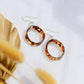 Acetate Tortoiseshell Hoop Earrings