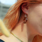 Acetate Tortoiseshell Hoop Earrings