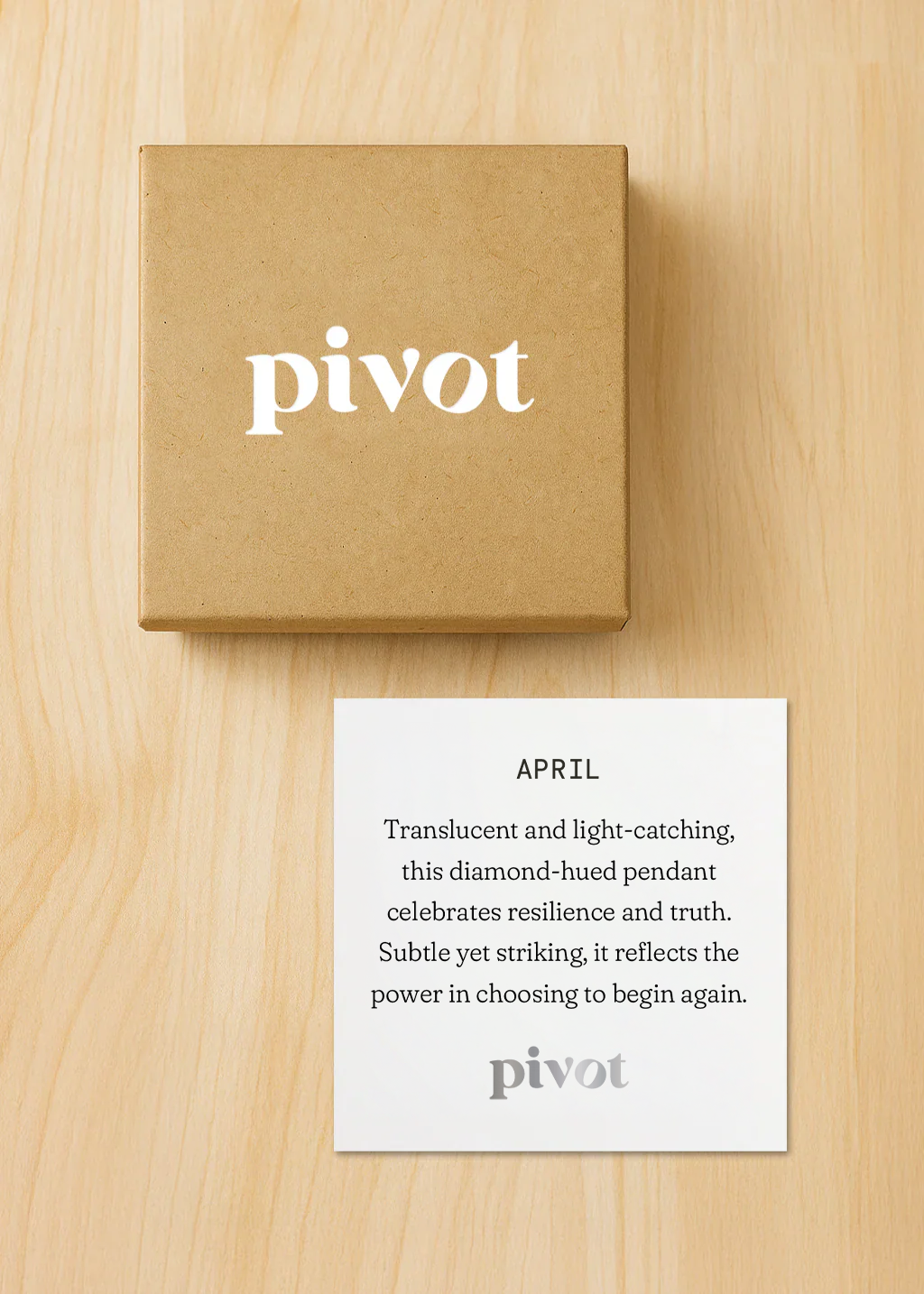 April Birthstone Necklace