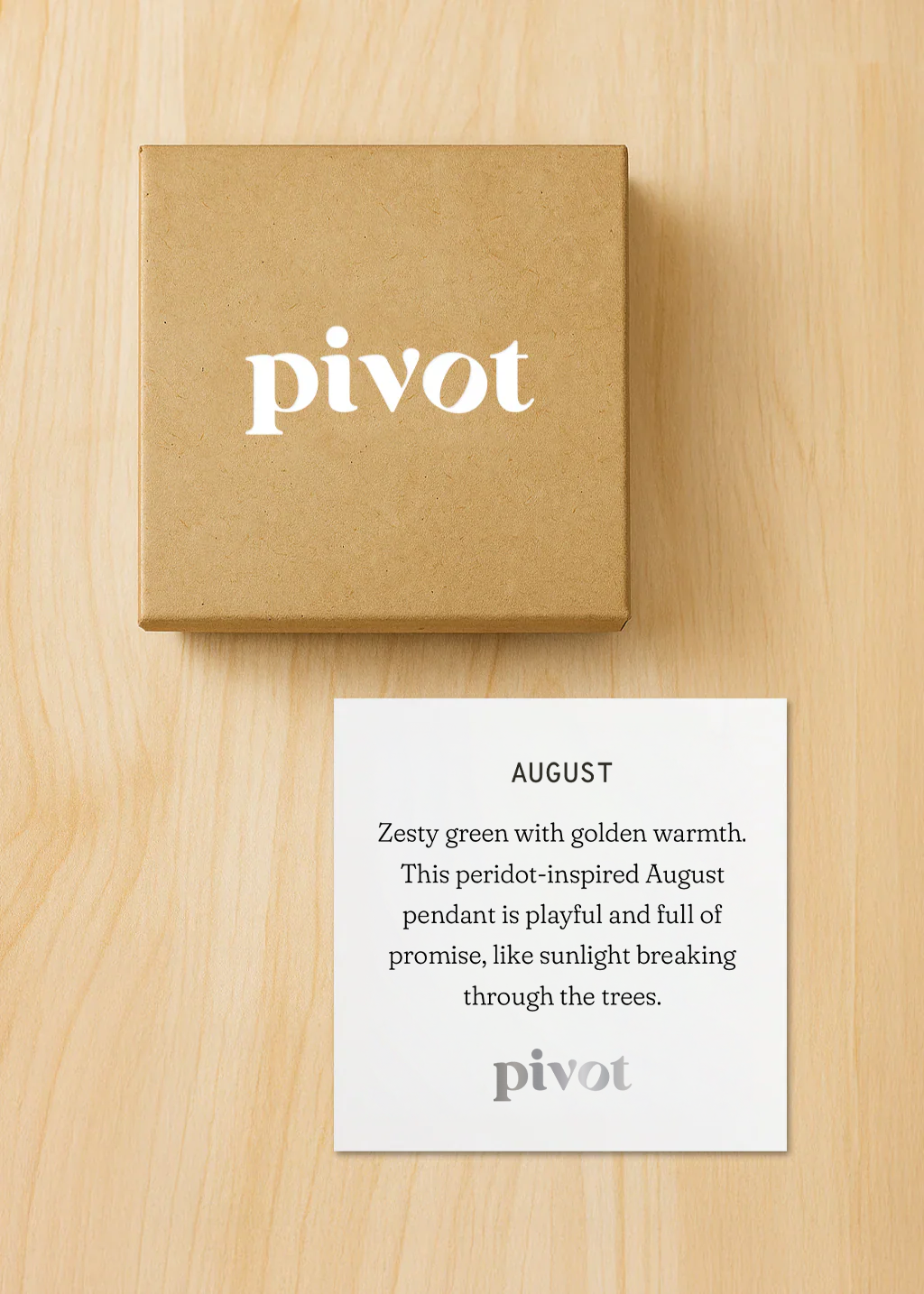 August Birthstone Necklace