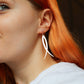 Wishbone Silver Earrings