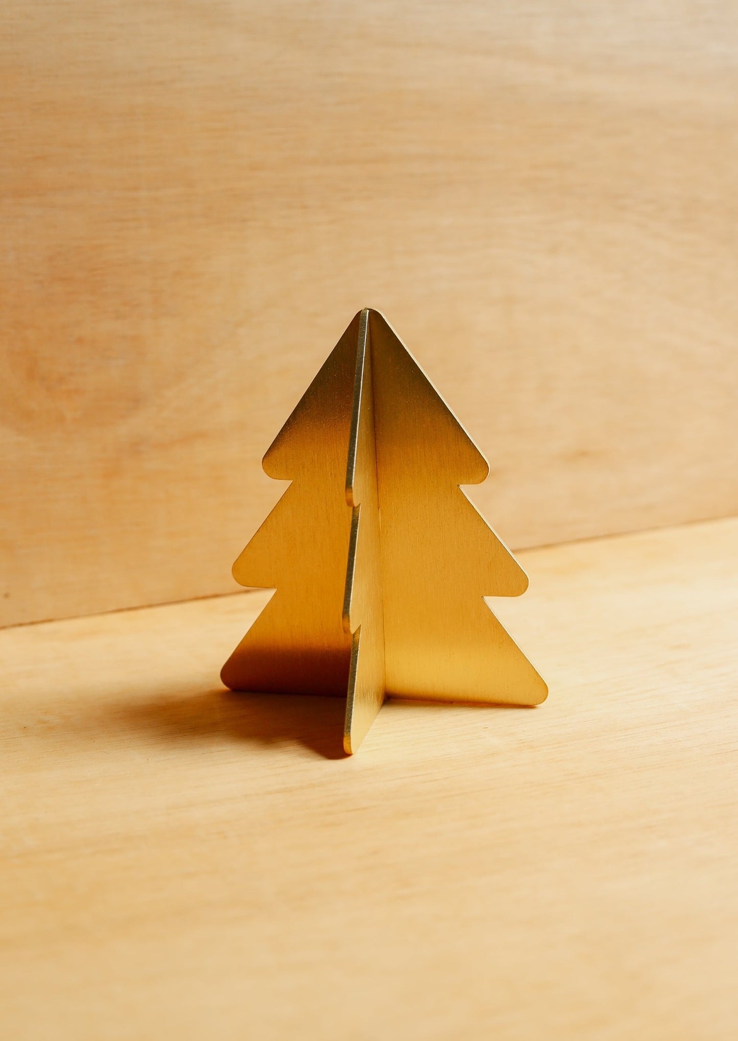 Christmas Tree Table Decoration - Brass