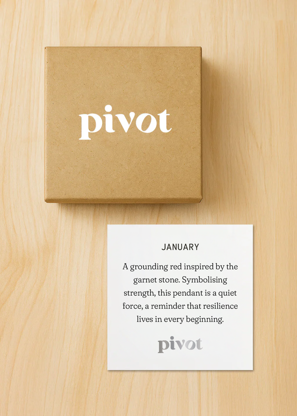 January Birthstone Necklace