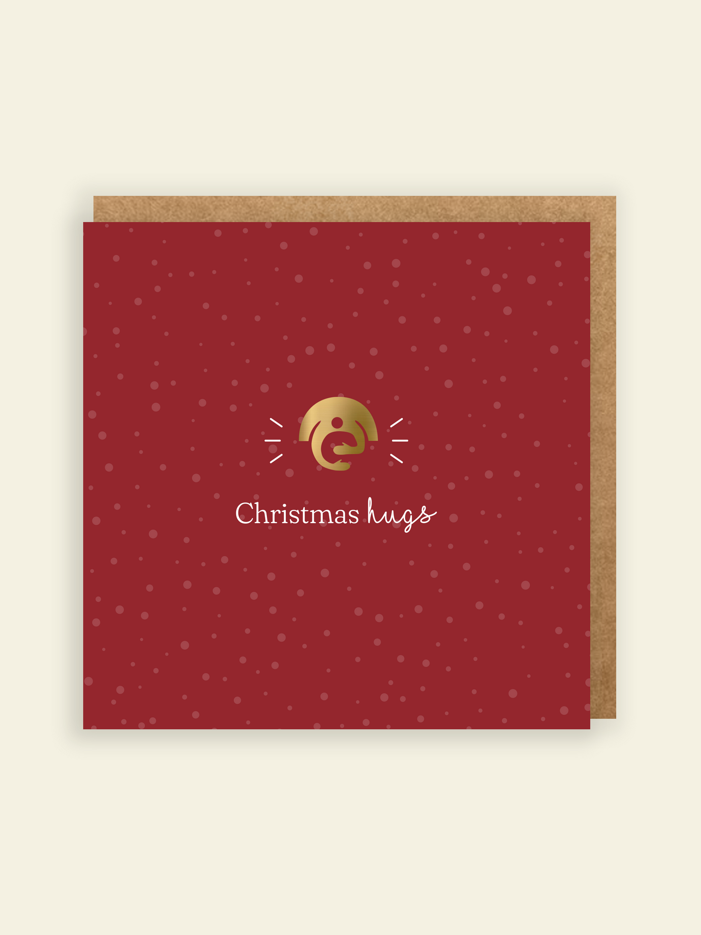 Christmas Hugs Greetings Card
