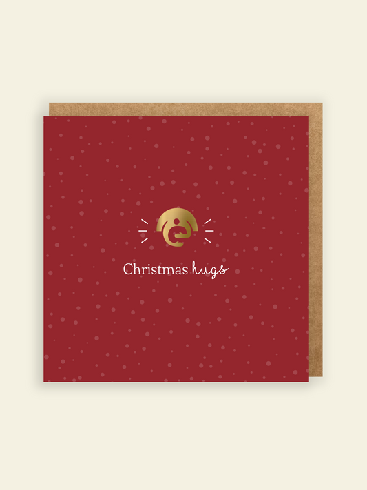 Christmas Hugs Greetings Card