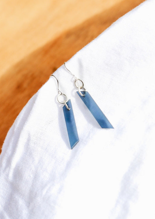 Acetate Santorini Blue Earrings