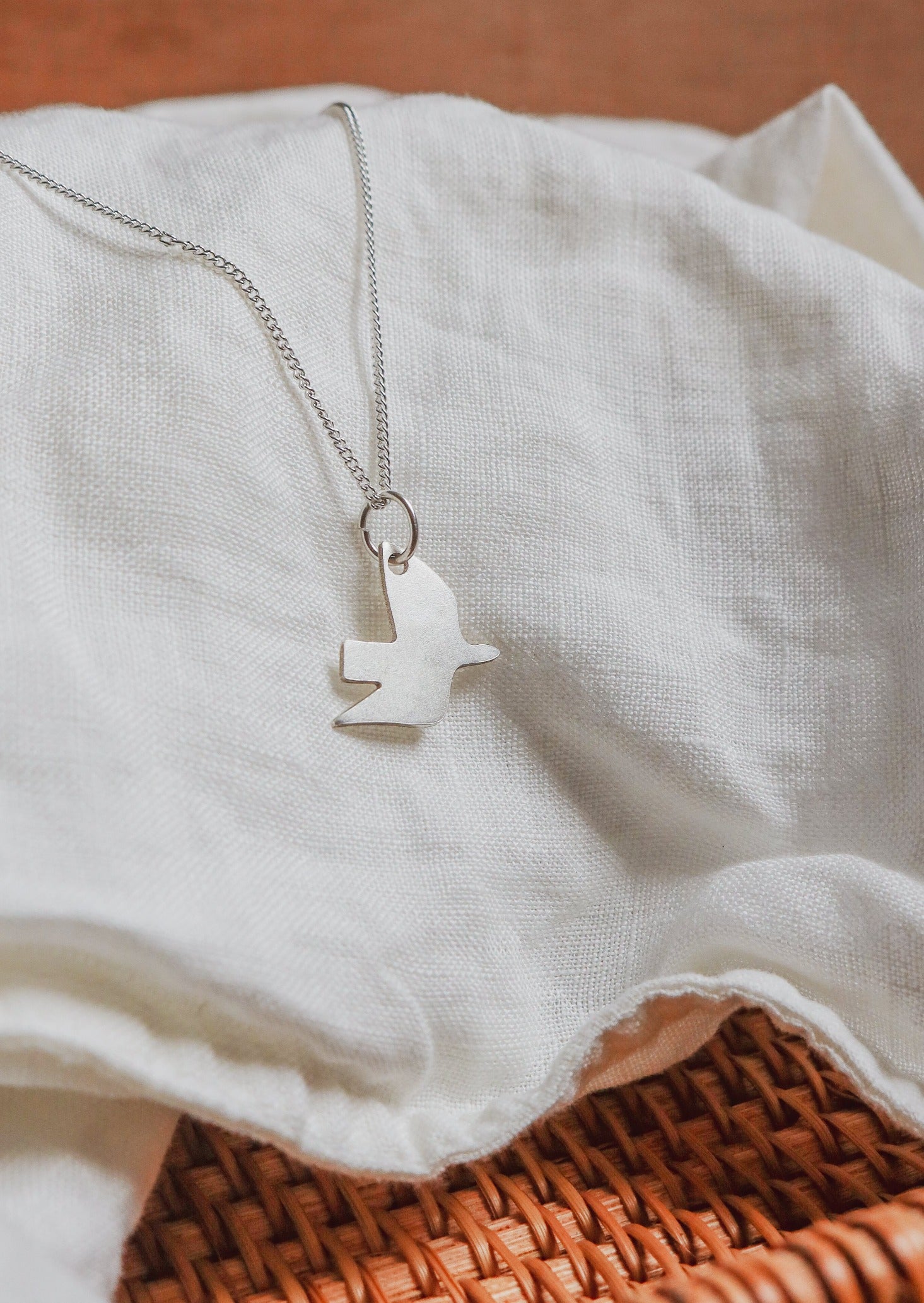 Sterling silver clearance dove necklace