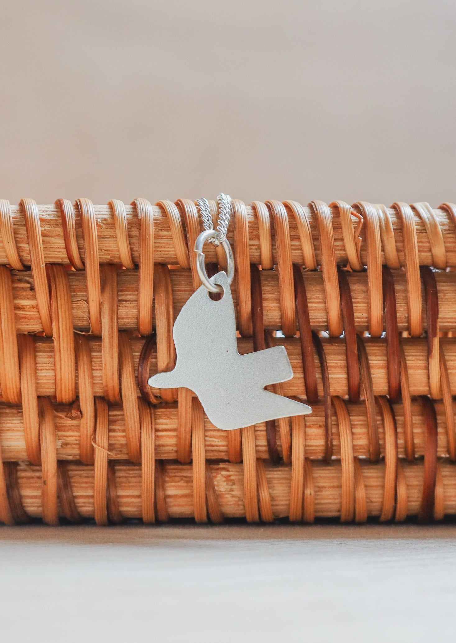 Sterling silver clearance dove charm